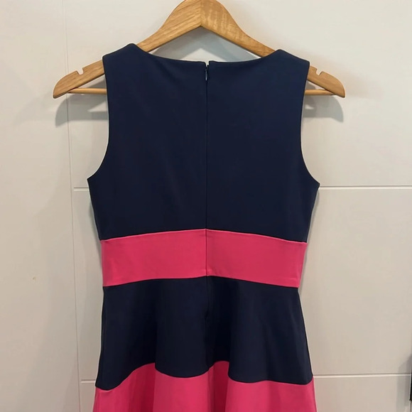 Banana Republic blue and pink dress size  4 - Picture 7 of 9